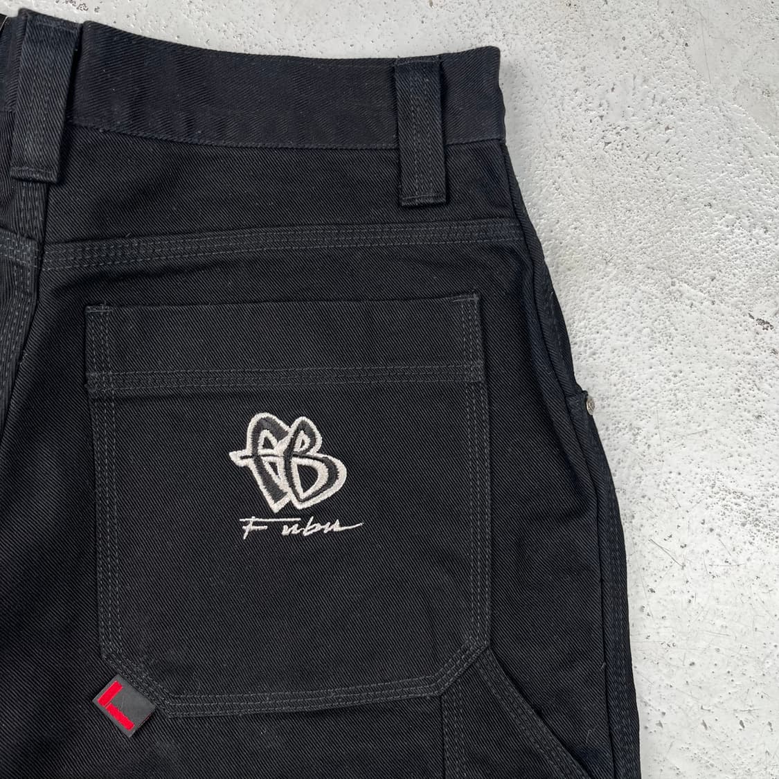 빈티지 Fubu 카펜터 데님 쇼츠 블랙 상품이미지7