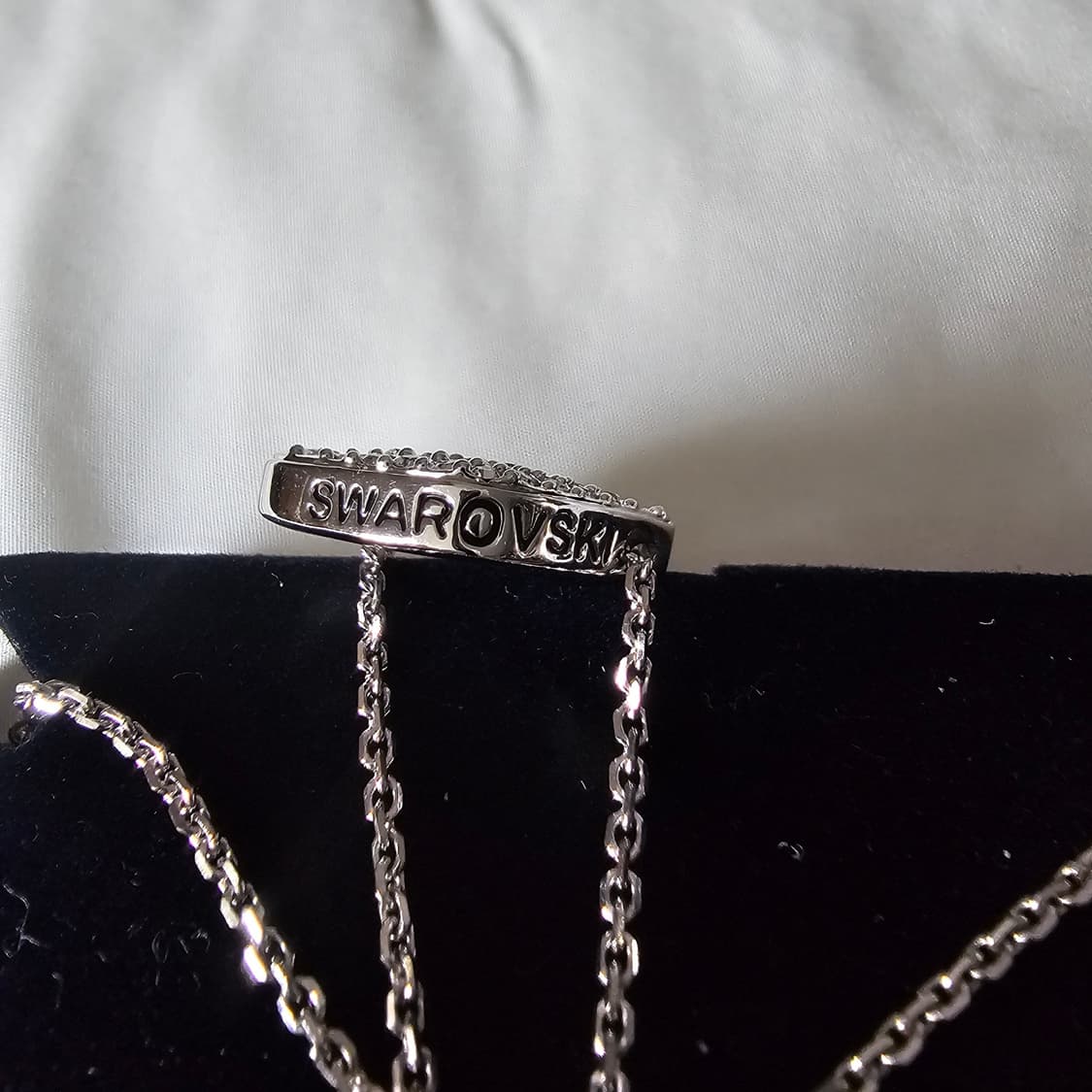 스와로브스키 백조 스완 목걸이 펜던트 2~3회착 상품이미지5