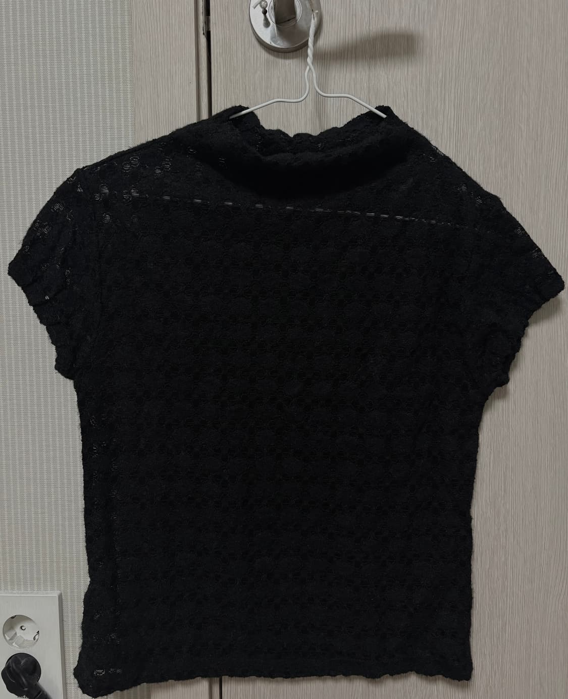 레이스 시스루 반팔티 상품이미지2