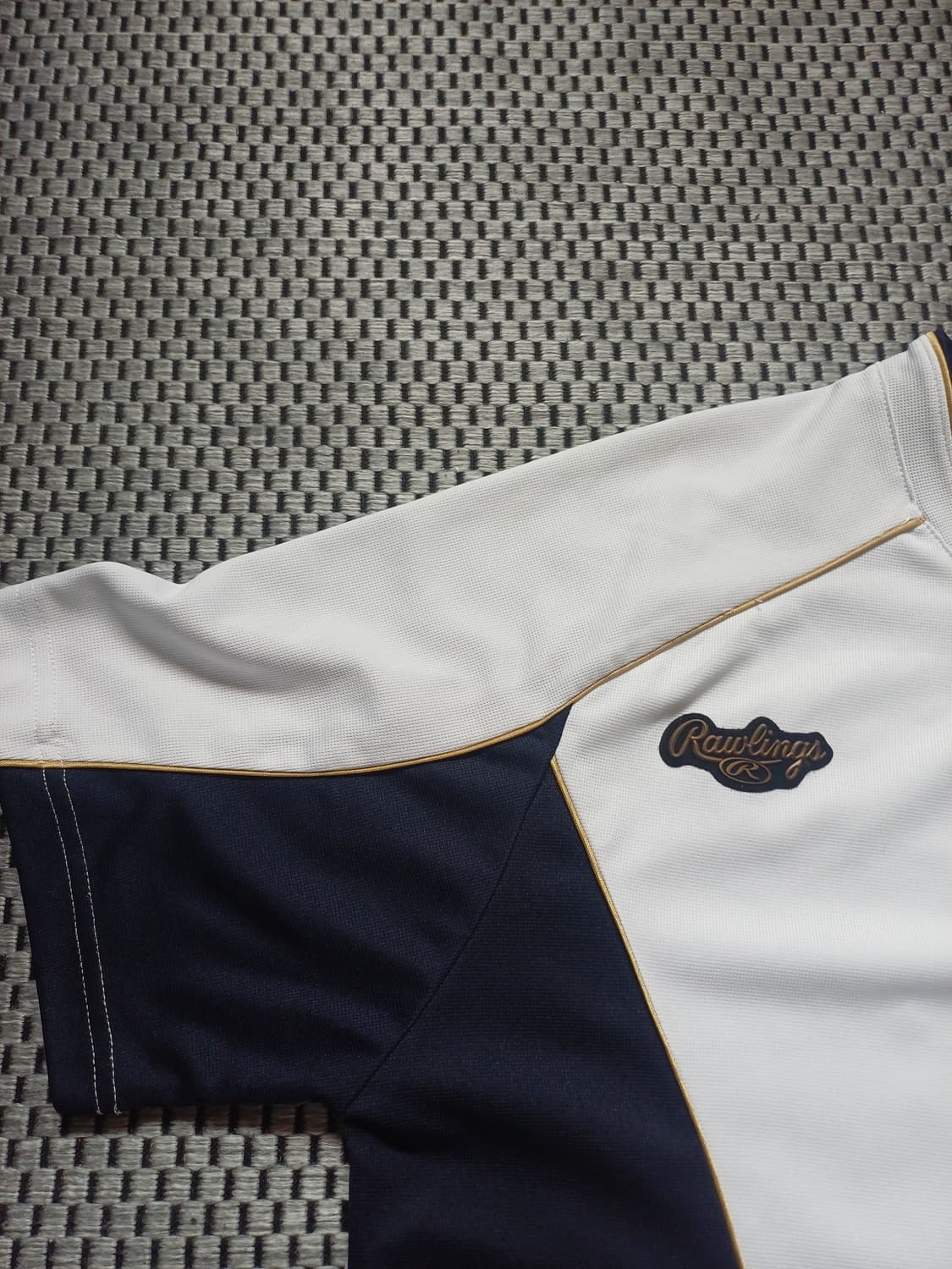 [2XL] 롤링스(Rawlings) 하프버튼 야구 유니폼 져지(국내생산) 상품이미지3