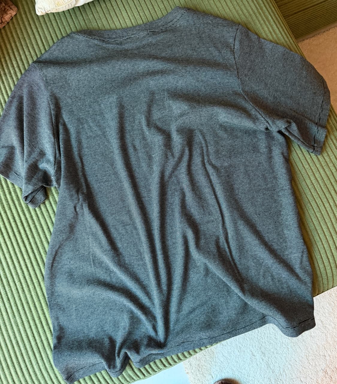낫띵에브리띵 RELAXED STRIPE TEE IN BLACK 상품이미지5