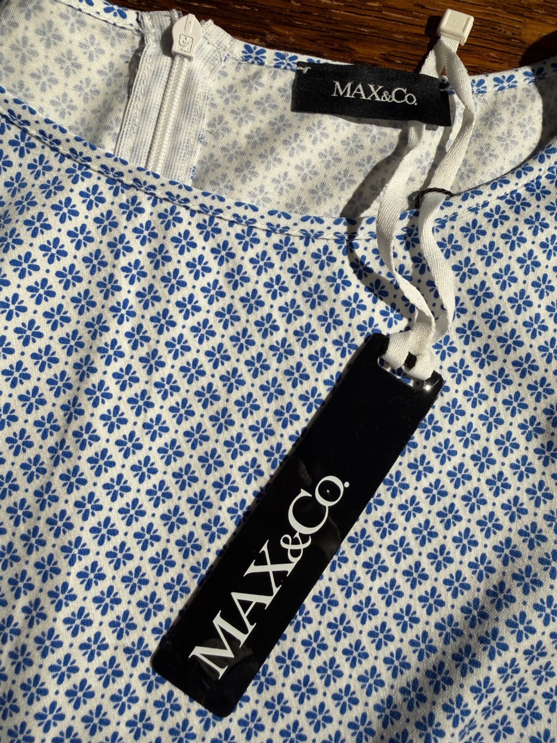 MAX&Co. Slim Side Block Pattern Dress 상품이미지6