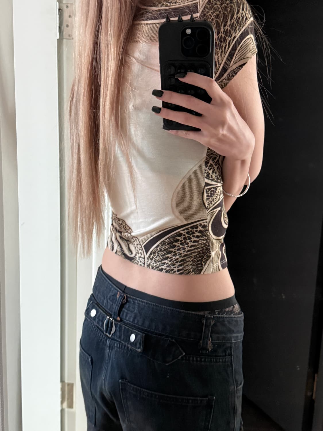 miaou beige t-shirt 상품이미지3