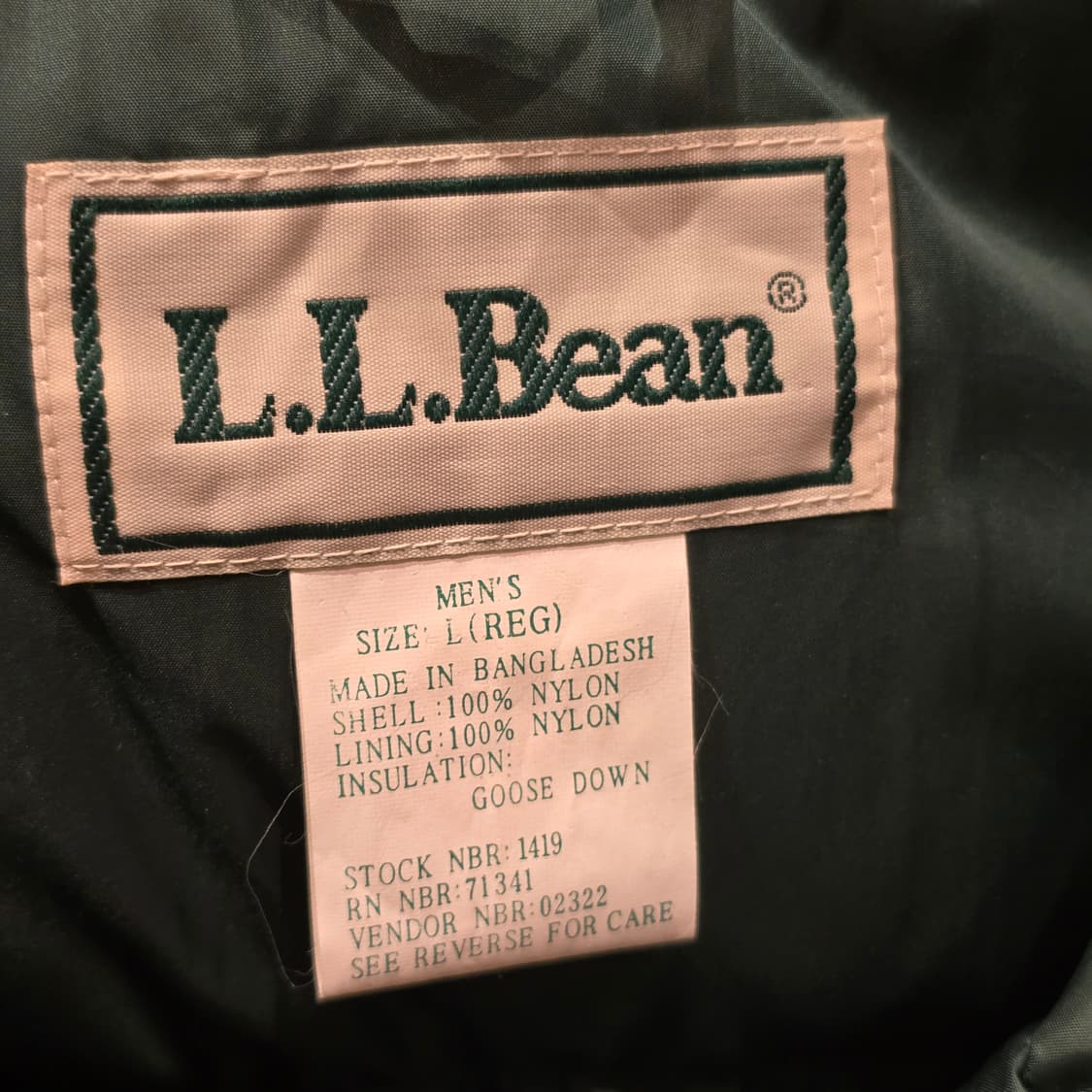 80s L.L.Bean 구스 다운 패딩 베스트 상품이미지5
