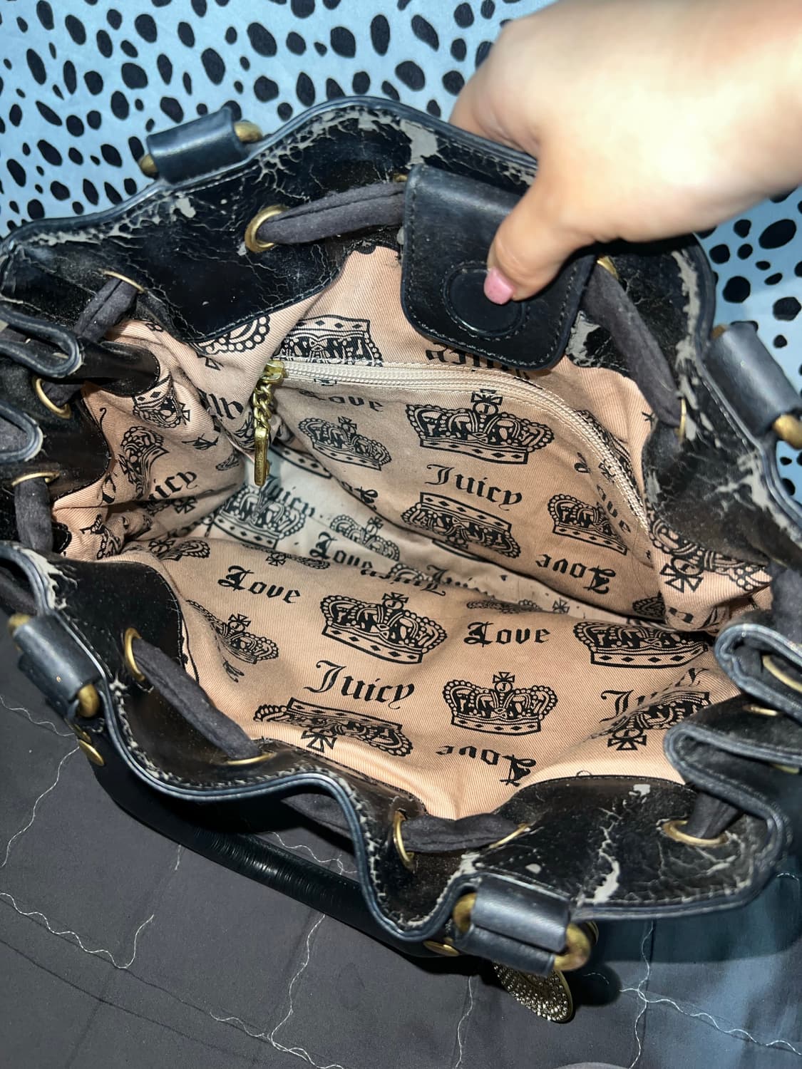 쥬시꾸뛰르 블랙 숄더백 가방 상품이미지4