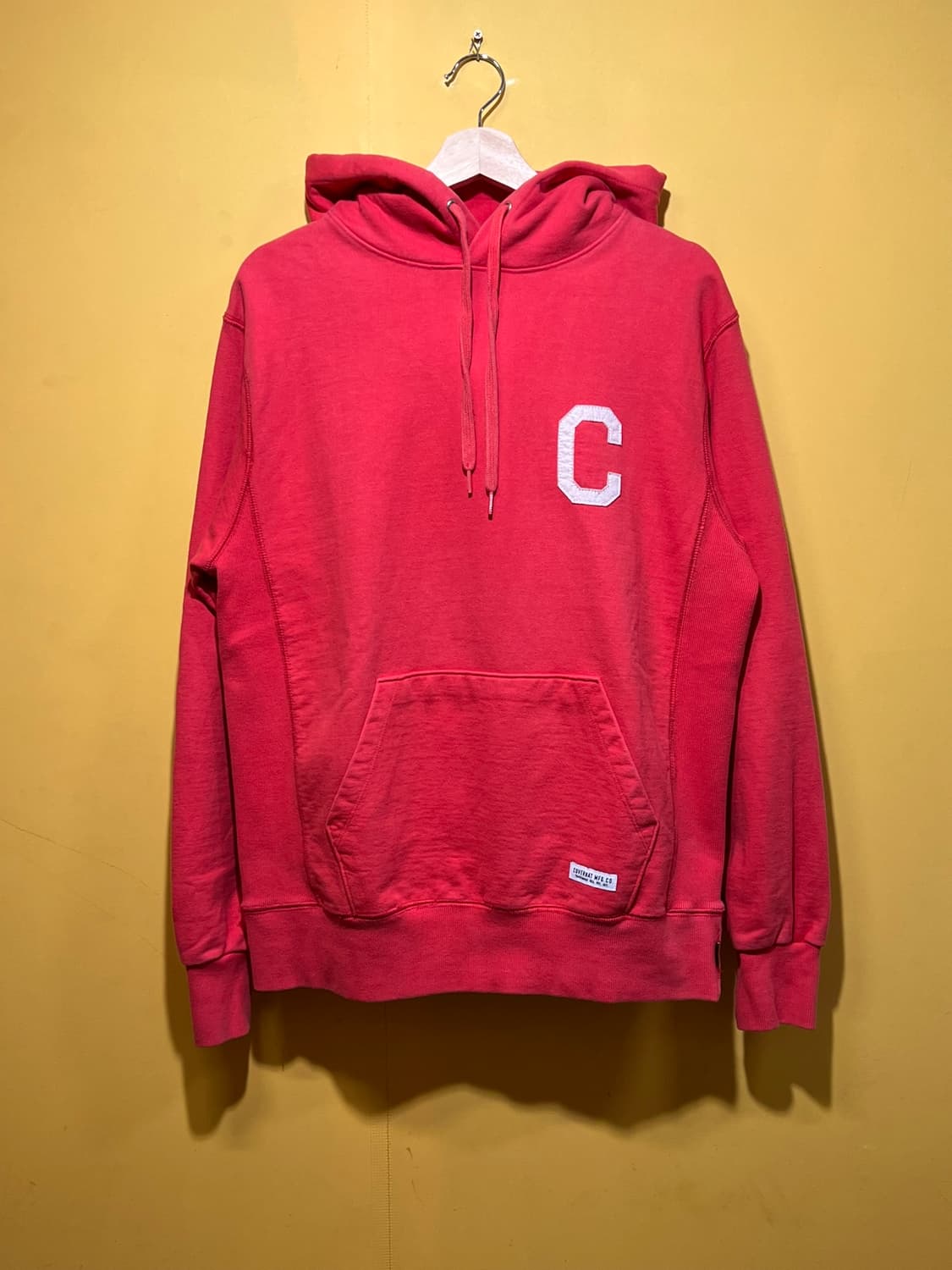 [M] 커버낫 Covernat 컬리지 로고 레드 후디 스웨트 후드티 상품이미지1