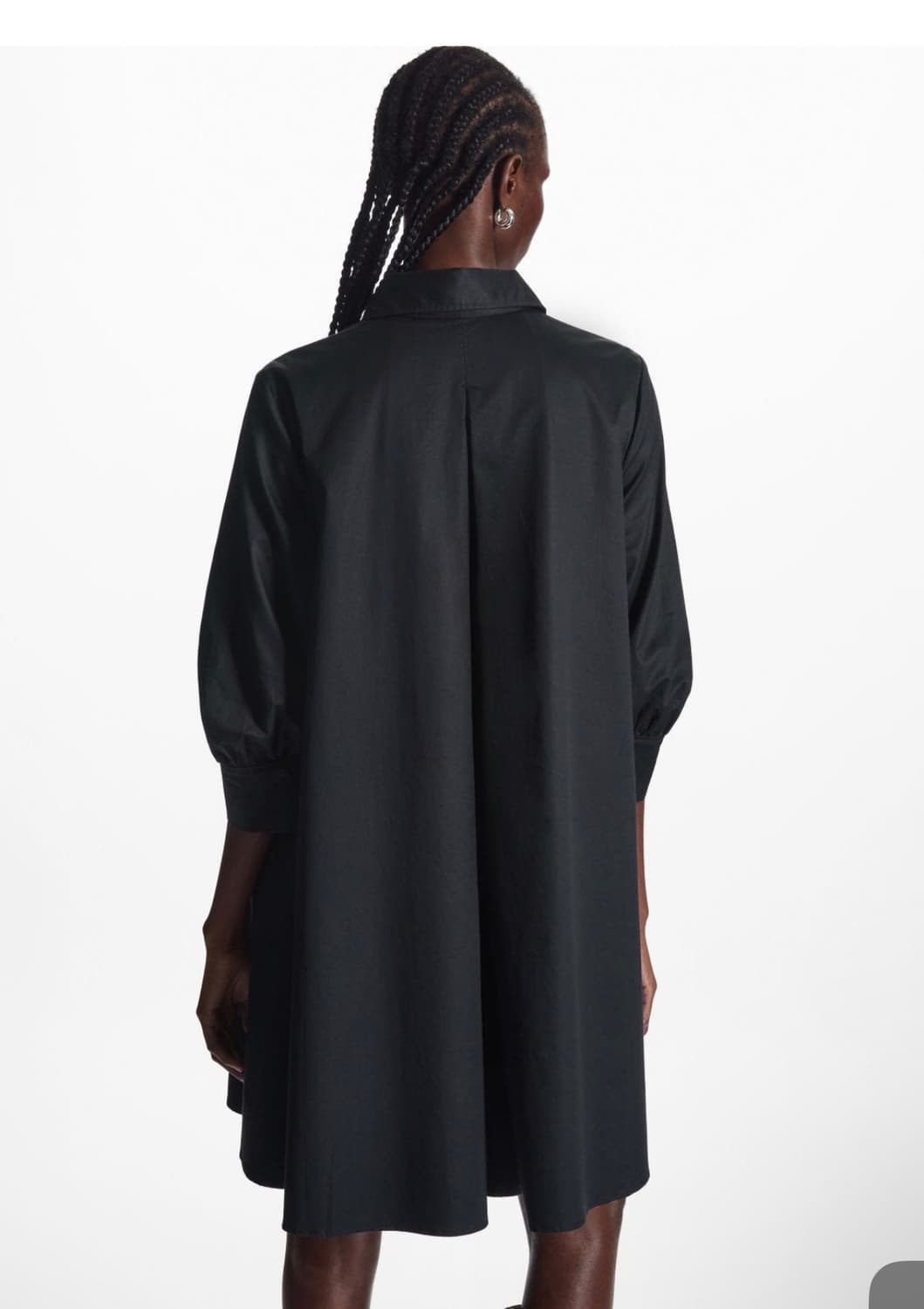 COS 코스 블랙 셔츠 원피스 38 상품이미지3