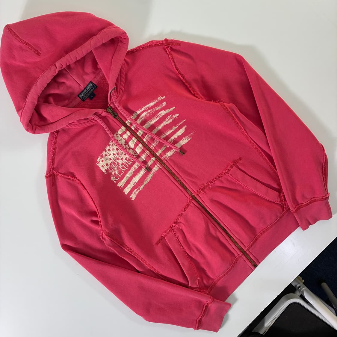 Polo  폴로 진스 컴퍼니 성조기 핑크 후드집업  상품이미지2