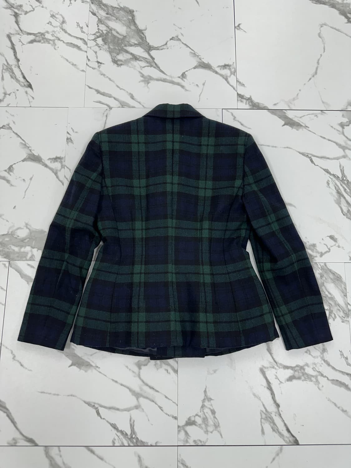 망고 체크 더블 브레스티드 블레이저 상품이미지2