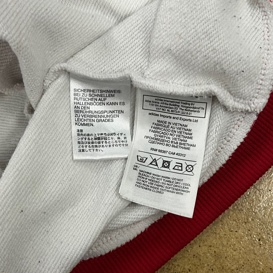 [정품/S] 아디다스 바이에른 뮌헨 트랙탑 져지 레드 b14 상품이미지6