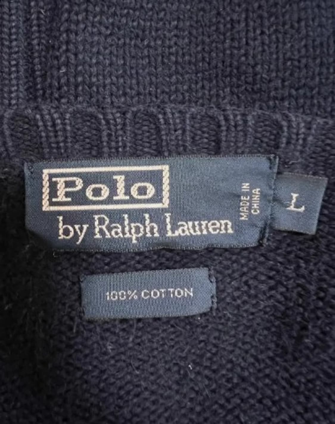 랄프로렌폴로 남성 네이비라운드니트 L 상품이미지5