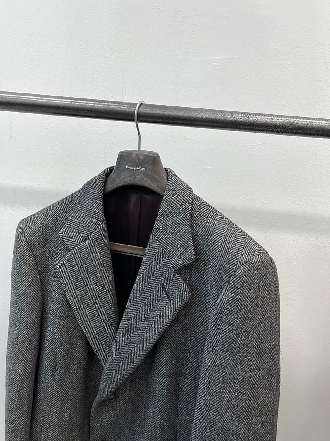 105-110) 크리스탄디올 헤링본 롱코트  상품이미지6