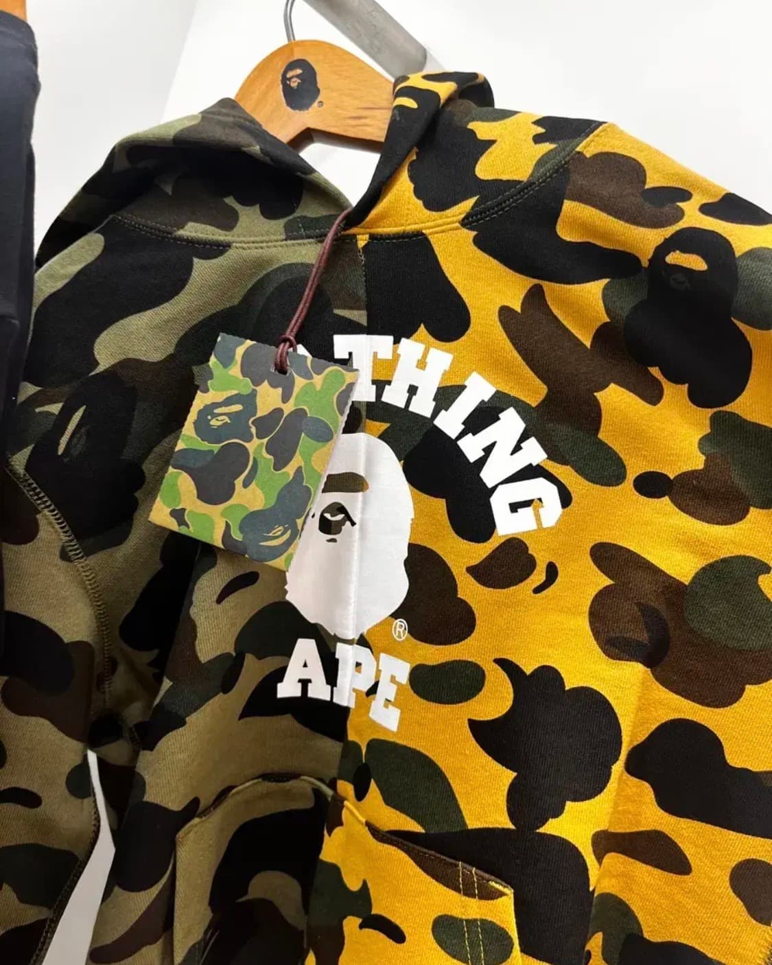 베이프 반반 후드티 키즈 160 bape kids hoodie 상품이미지4