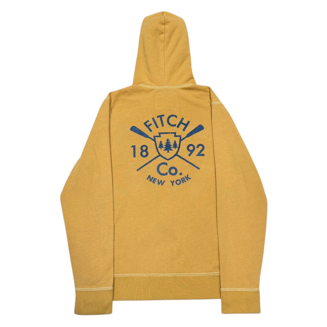 아베크롬비 빈티지 Y2K 로고 옐로우 후드집업 자켓 S 상품이미지3