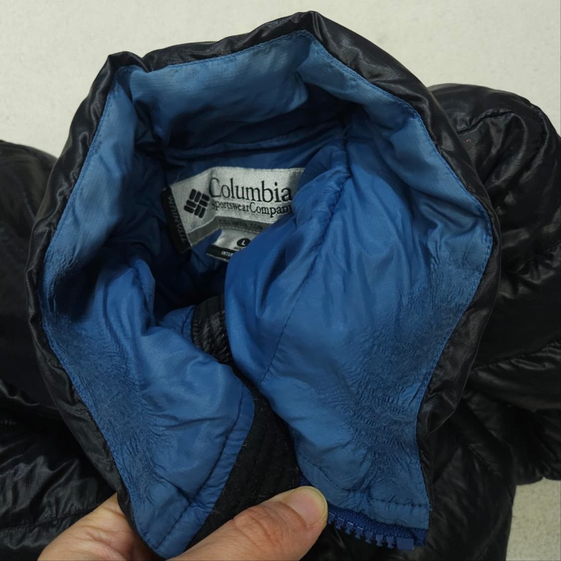 컬럼비아 티타늄 라이트 다운 곱창 패딩 L 블랙 상품이미지9