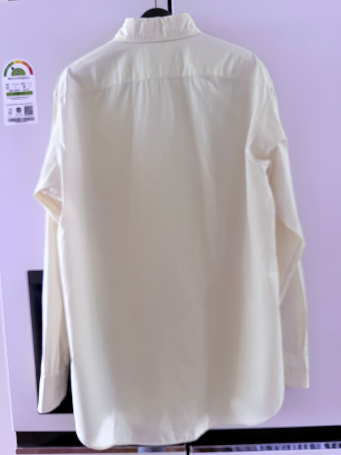 유니클로U 면셔츠 라지사이즈 연한 레몬색 100 상품이미지2