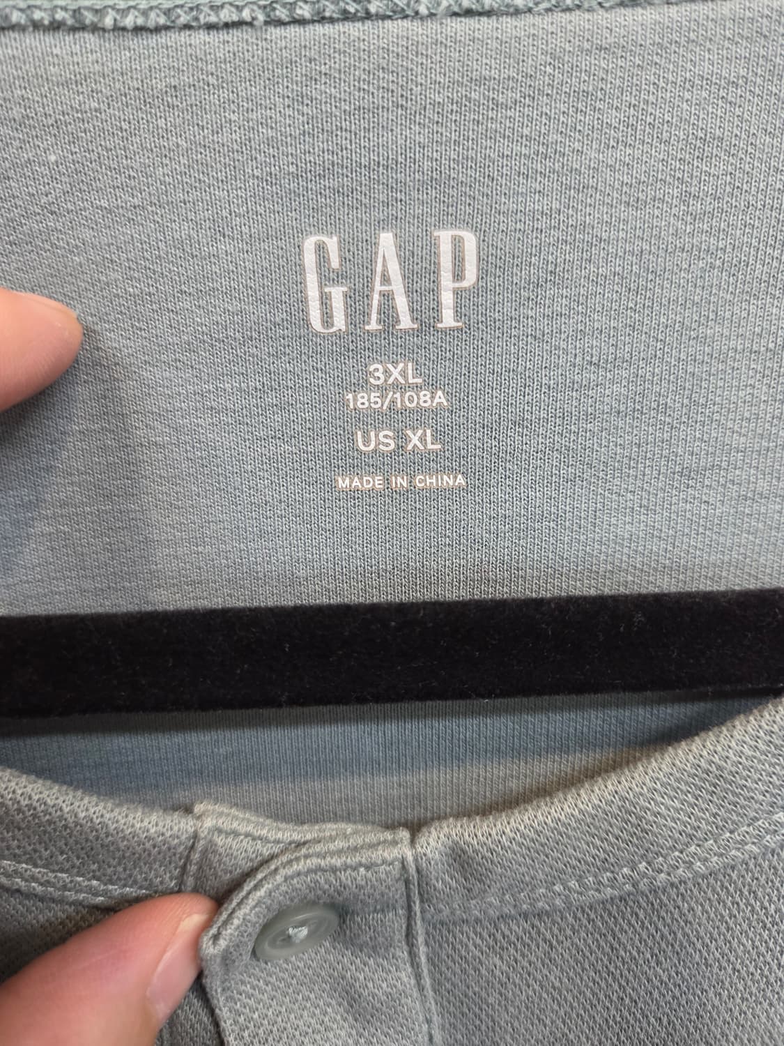 갭 헨리넥 옆트임 반팔 xl 상품이미지3