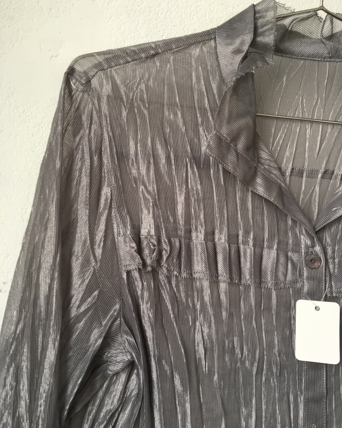 Glossy pleats shirt 상품이미지5