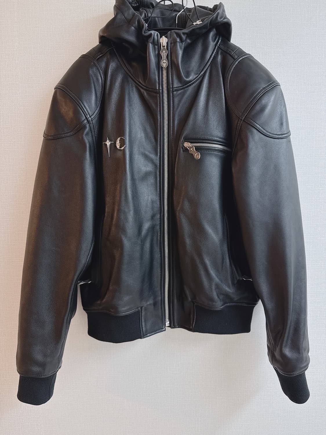 떠그클럽 슬림락 레더자켓 상품이미지3