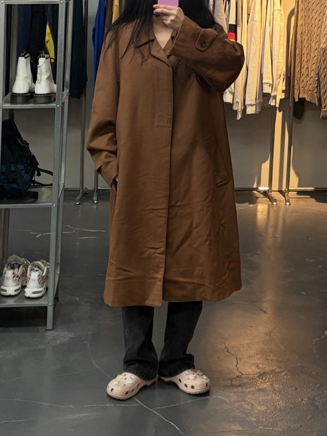 재팬빈티지 브라운 캐시미어 코트 A2775 상품이미지1