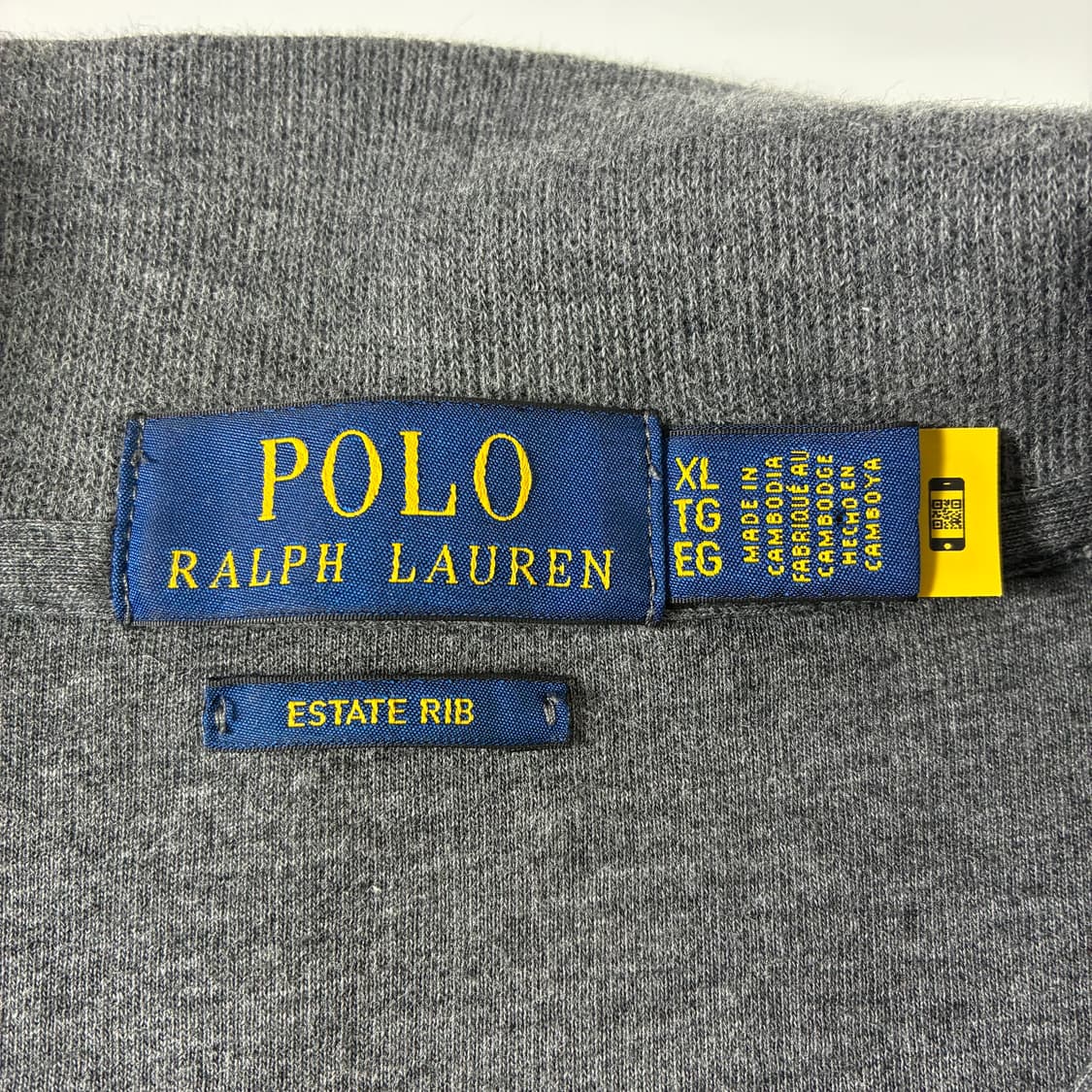 Polo  폴로 랄프로렌 신형 자수 에스테이트립 그레이 반집업 니트 상품이미지4