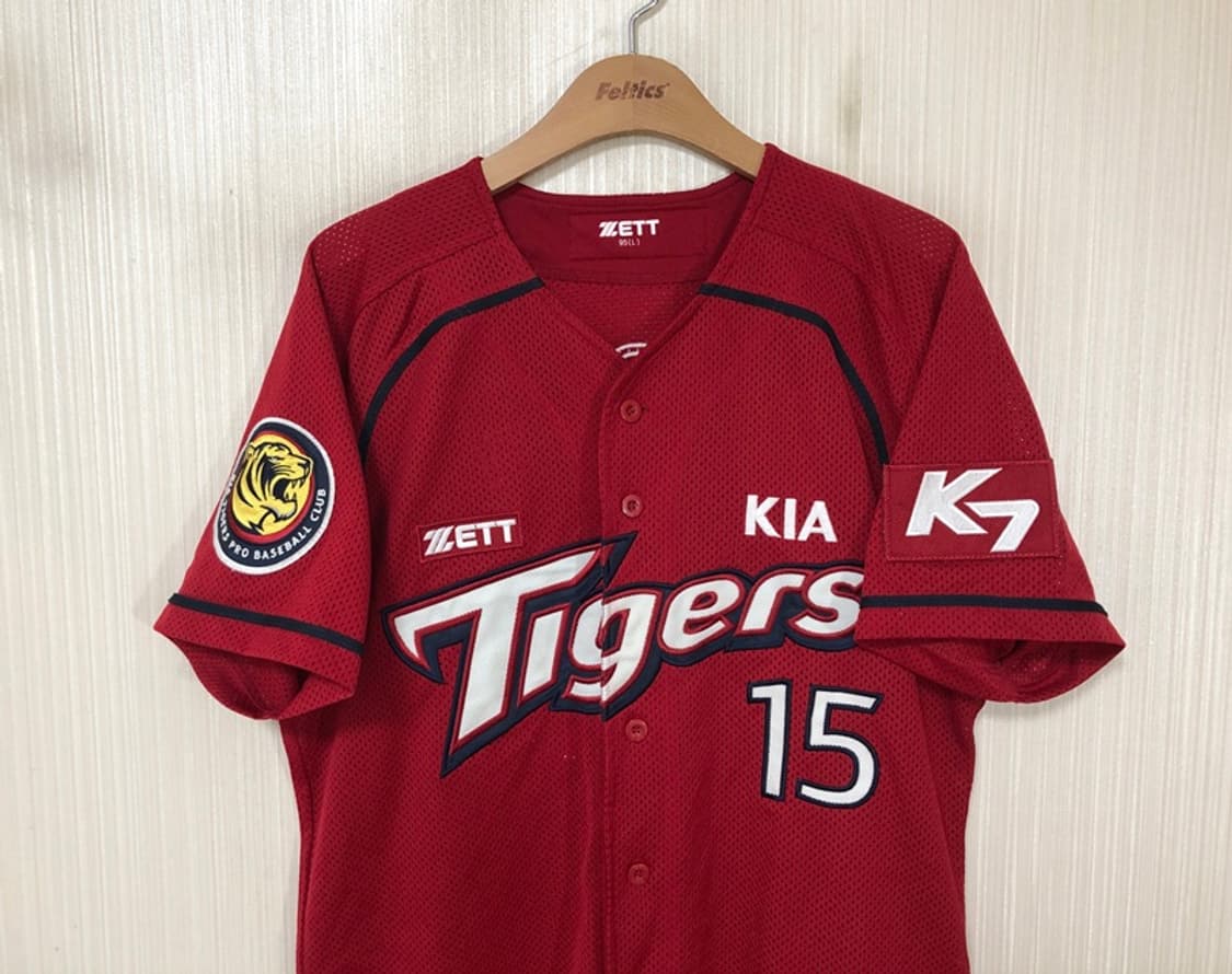 KBO ZETT 기아타이거즈 원정유니폼/져지 95(L) #15 이용규 상품이미지2