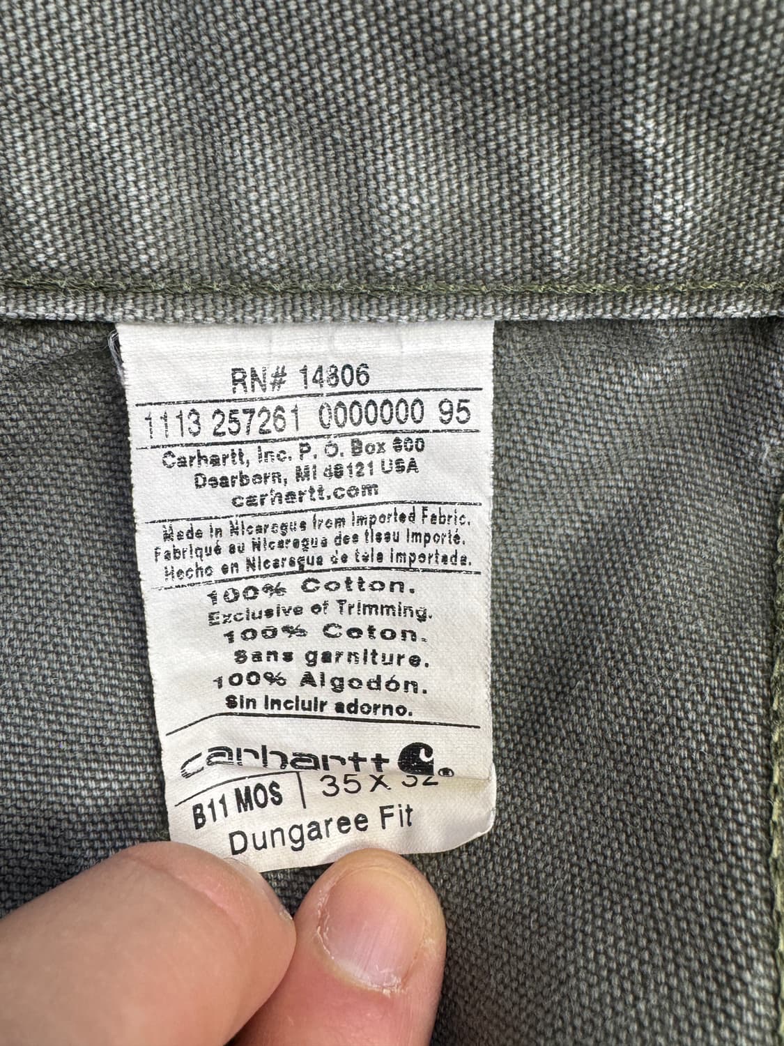 칼하트 싱글니 b11 mos  상품이미지8