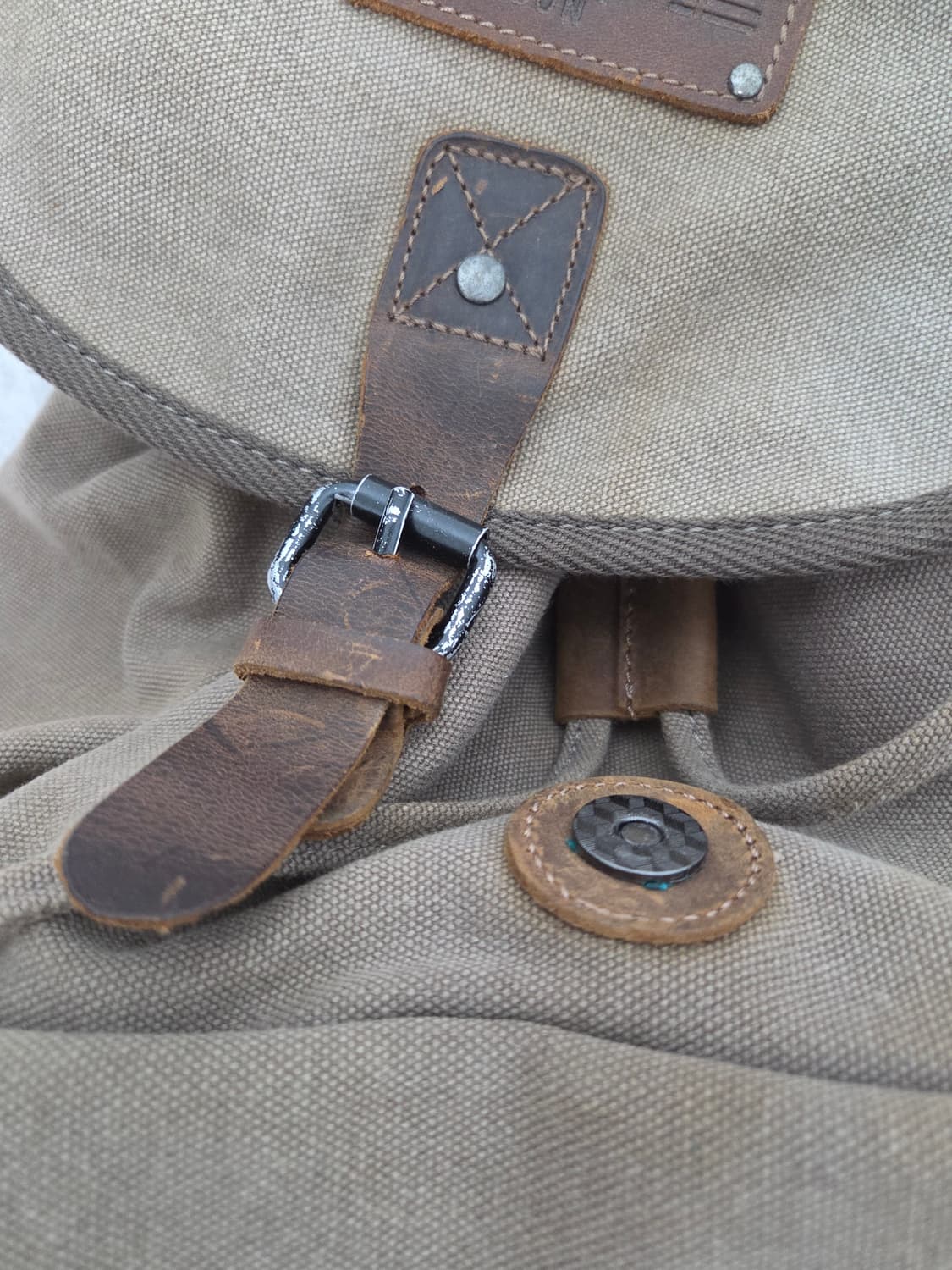 룹 런던(Troop London) 빈티지 캔버스 백팩 상품이미지4