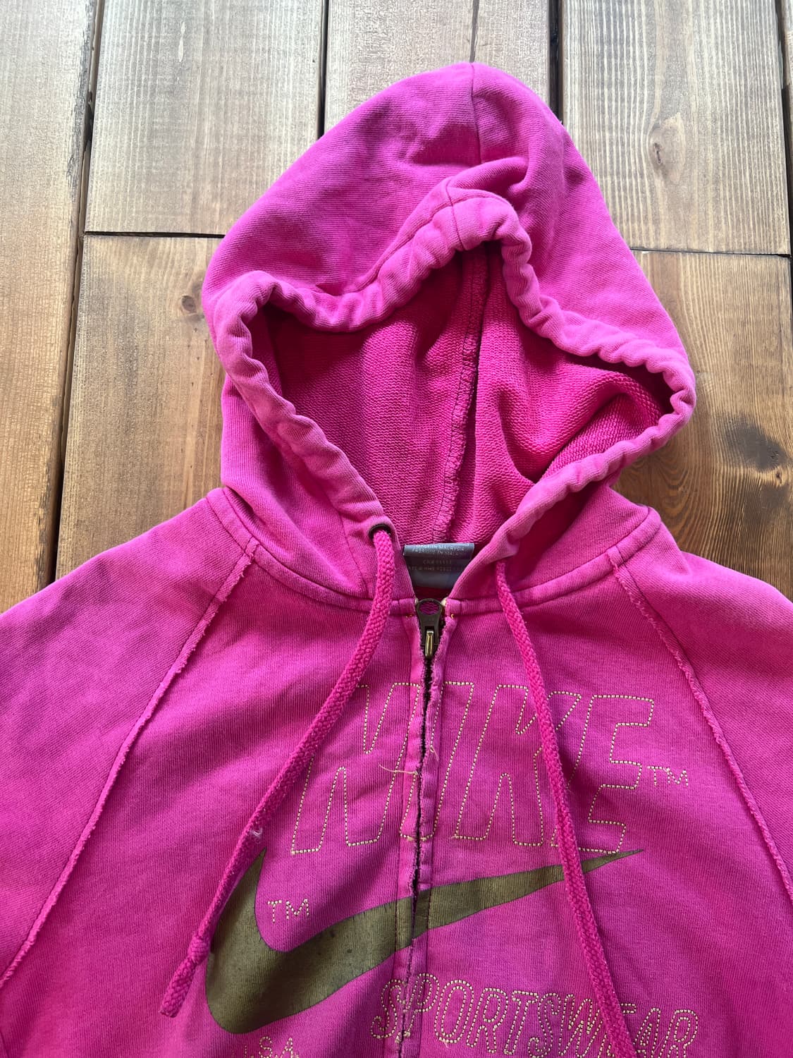 나이키 핫핑크 로고 후드집업 상품이미지8