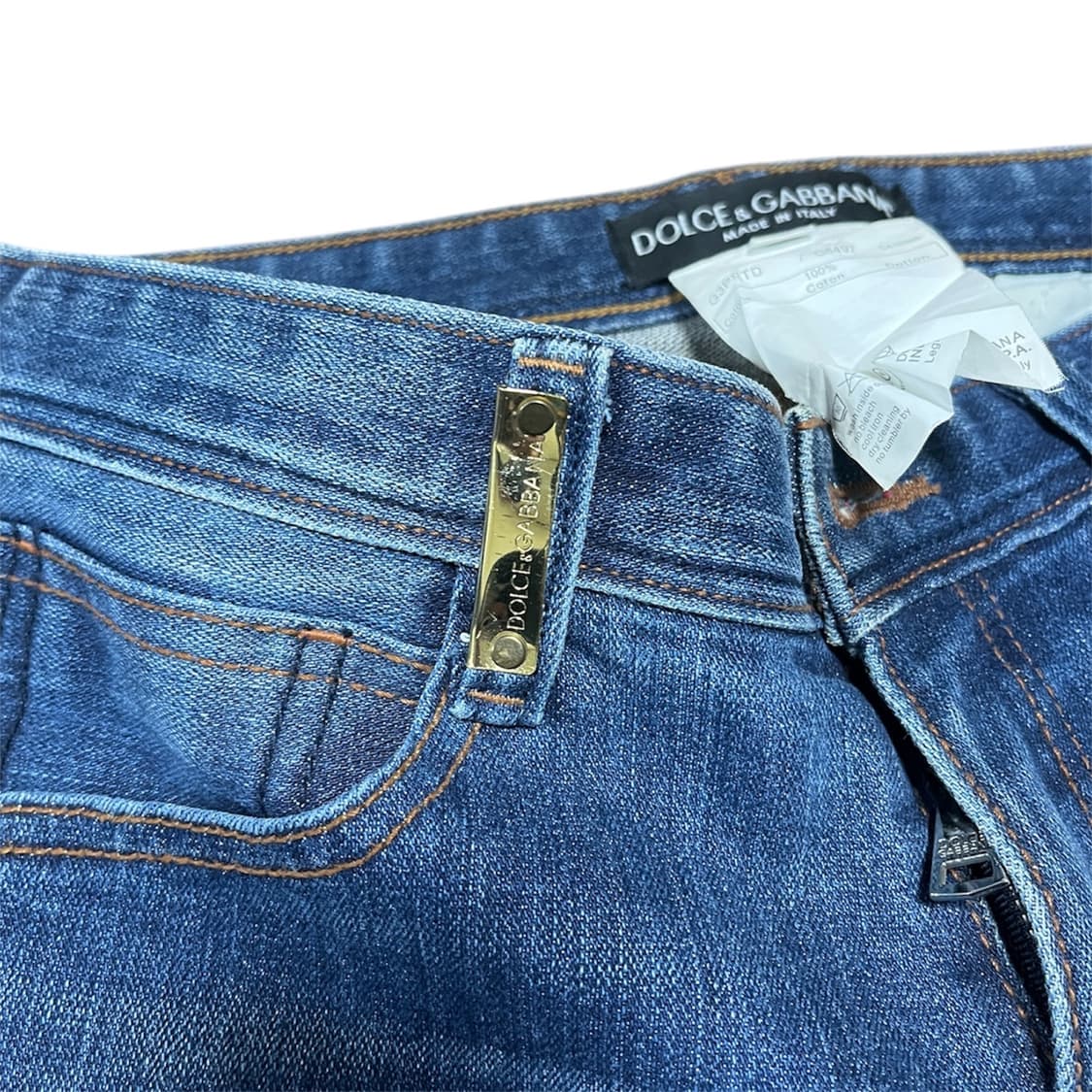 돌체앤가바나 우먼즈 컬렉션 메탈로고 데님 팬츠 상품이미지3