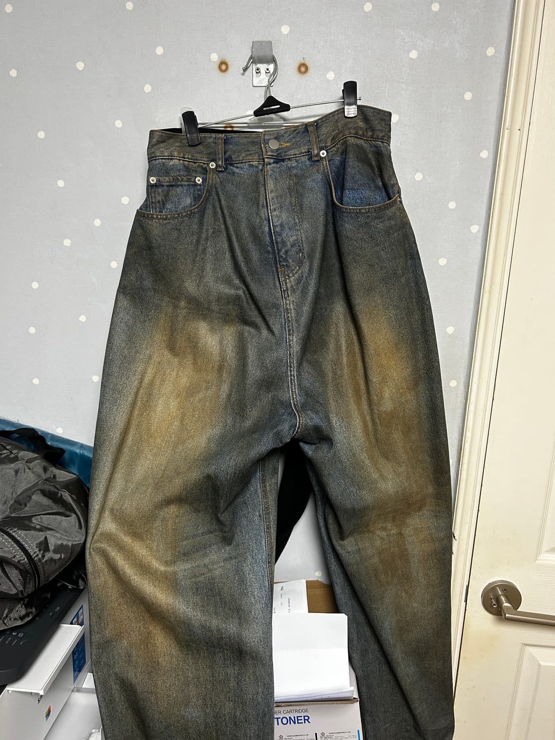 Project gr 코티드 백워드 데님 1사이즈 상품이미지1