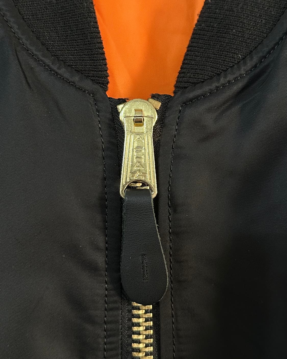 알파인더스트리 블랙 ma-1 자켓 (va.101) 상품이미지3