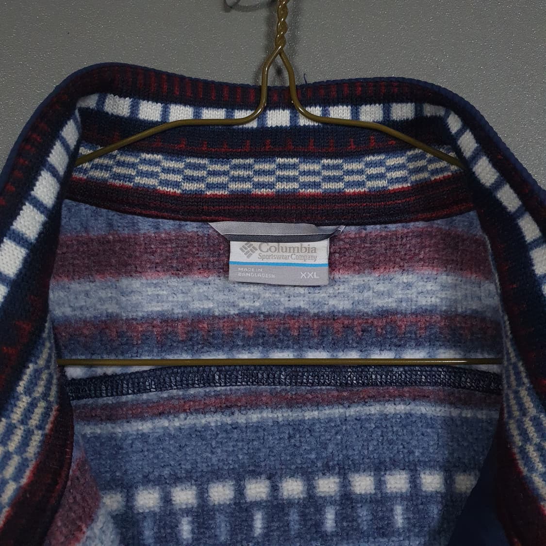 2XL) 컬럼비아 신형 스웨터 웨더2 프린트 하프집업 플리스 신칠라 상품이미지5
