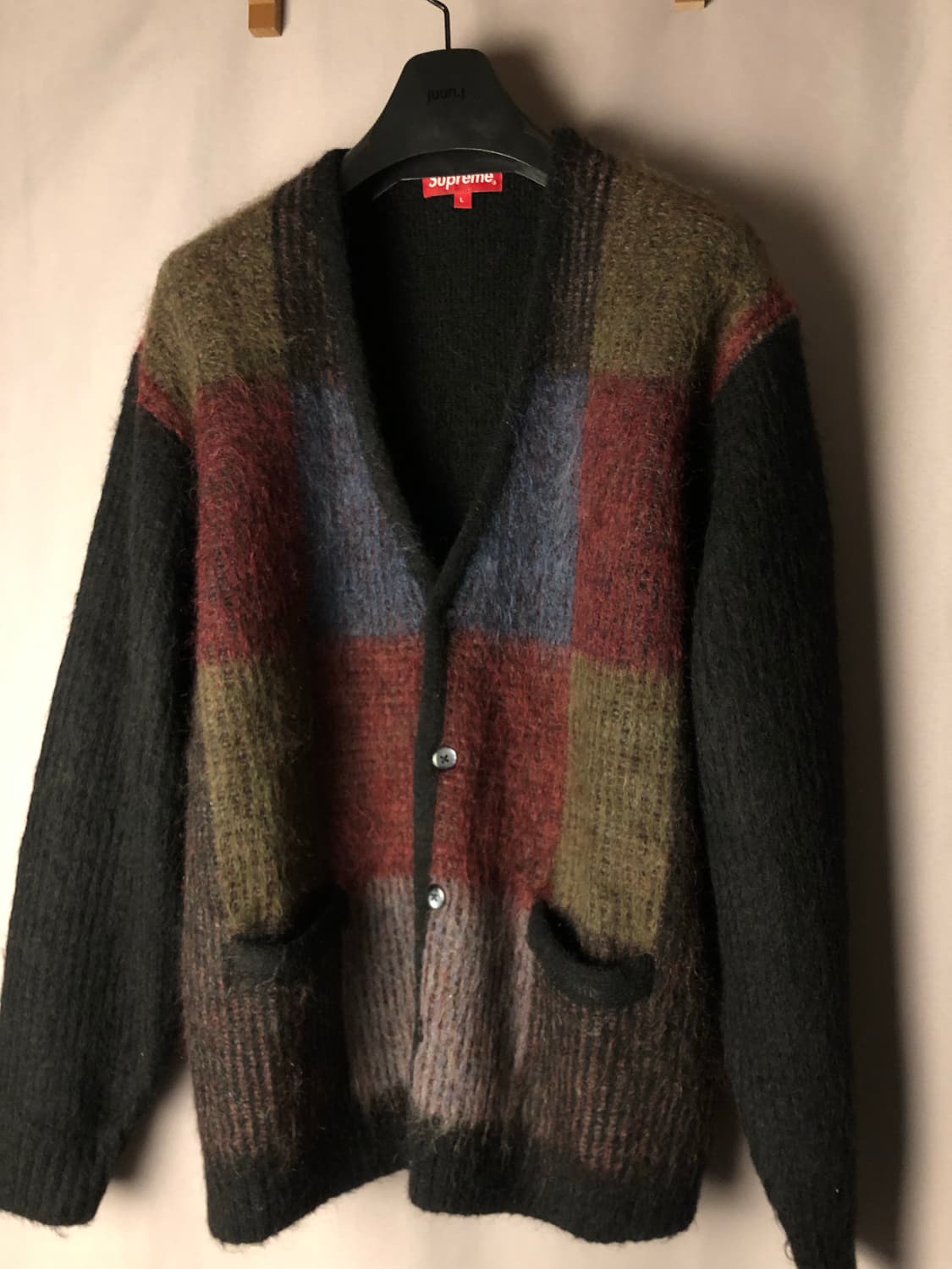 슈프림 브러쉬드 그리드 가디건 상품이미지3