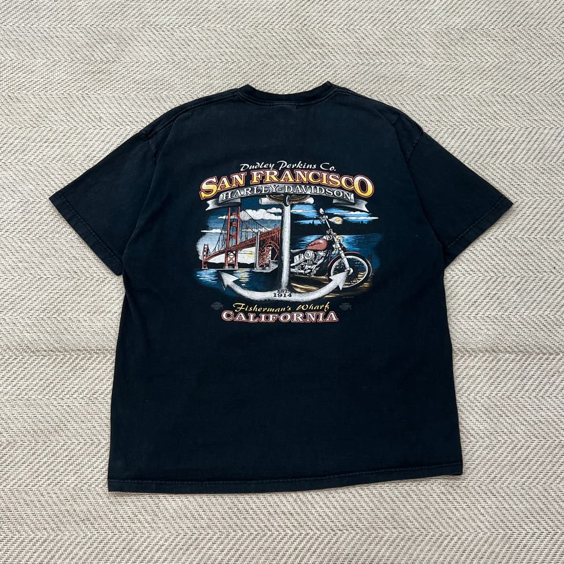 USA 할리데이비슨 헤인즈 프린팅반팔티 r3080 상품이미지2