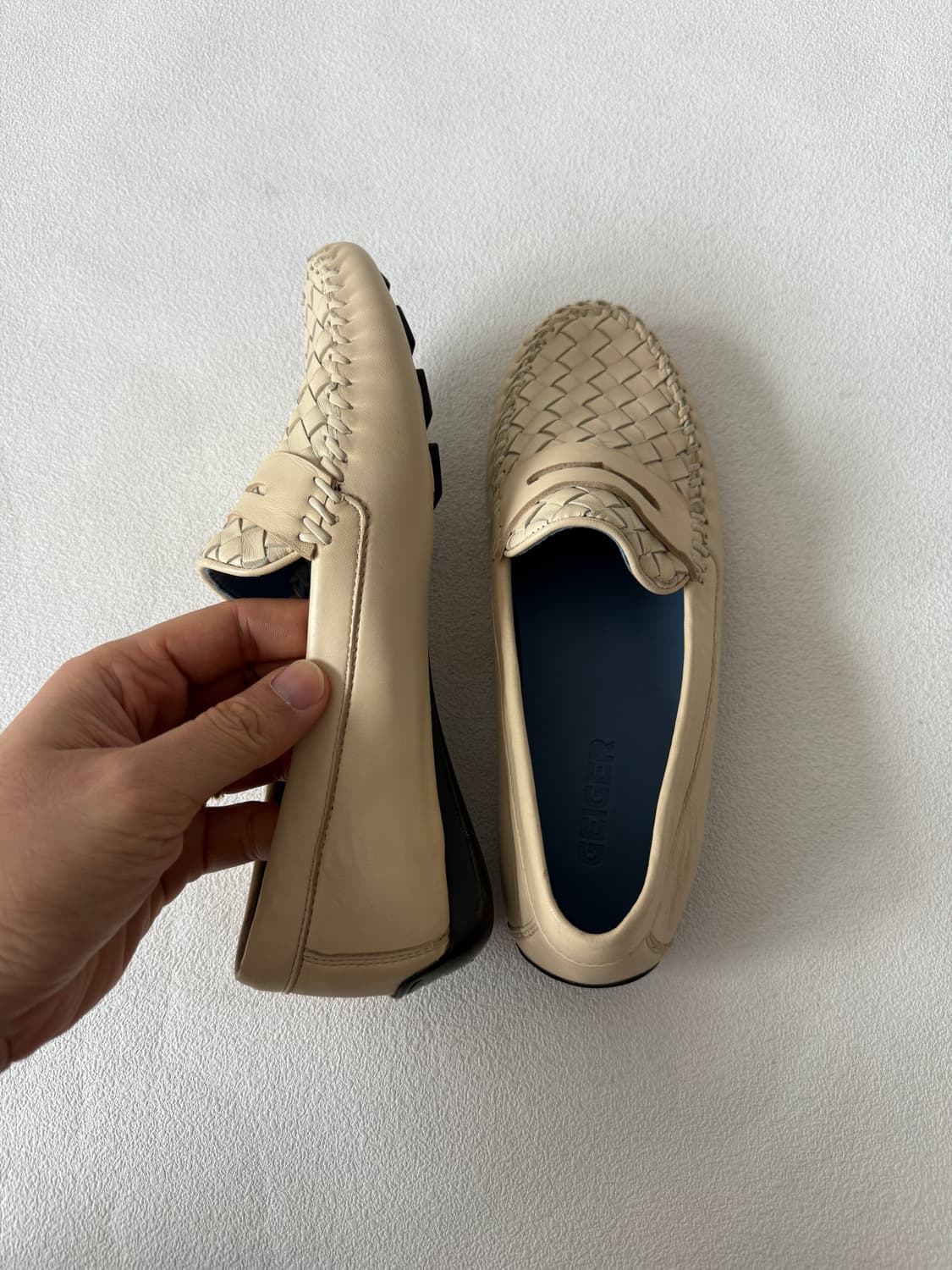 [UK6.5]가이거(GEIGER) 레더 위밍 로퍼(거의 새상품) 상품이미지5