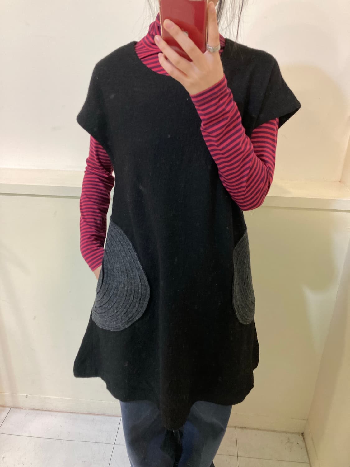 에스닉 블랙 니트 원피스 상품이미지8