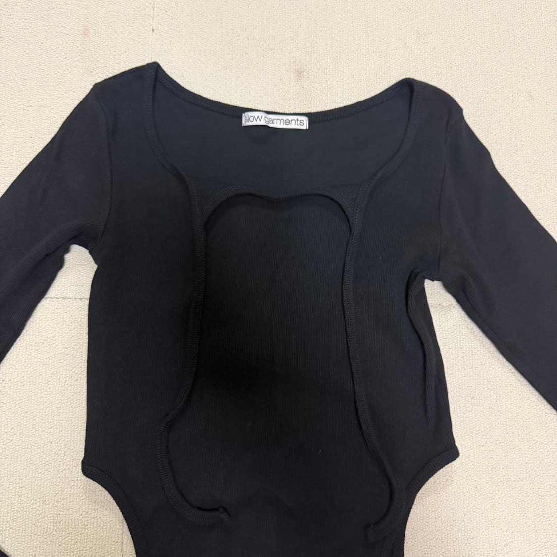 슬로우가먼츠 투웨이 티셔츠 (블랙) 상품이미지4