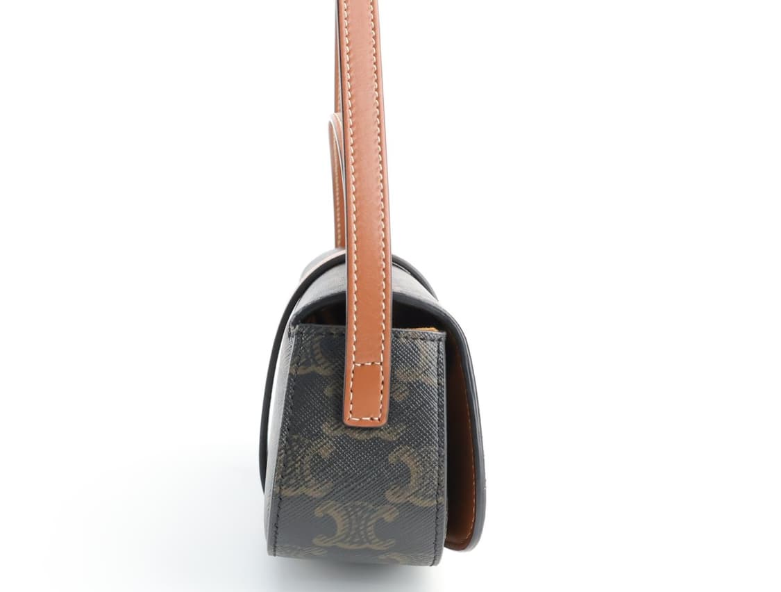 셀린느 클러치 온 스트랩 타부 트리옹프 캔버스 숄더백 상품이미지2