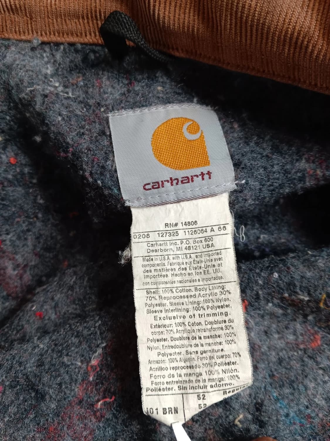 칼하트 J01 빈티지 디트로이트 자켓 브라운 상품이미지8