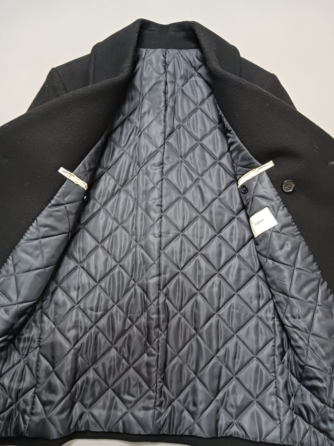 [100] 티아이포맨 울 더블 피코트 블랙 상품이미지6