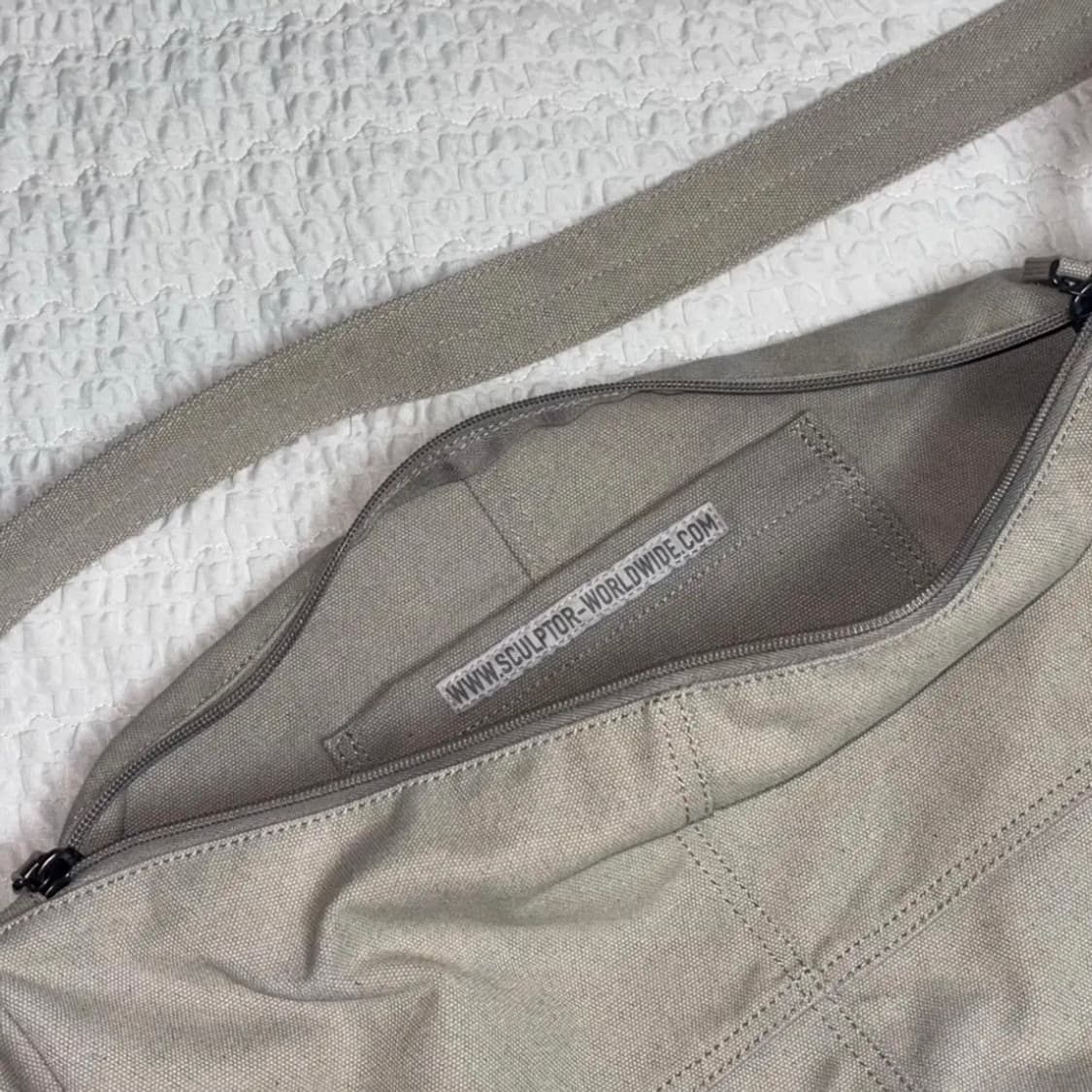 스컬프터 Vintage Canvas Duffel Bag Pale Gray 상품이미지3
