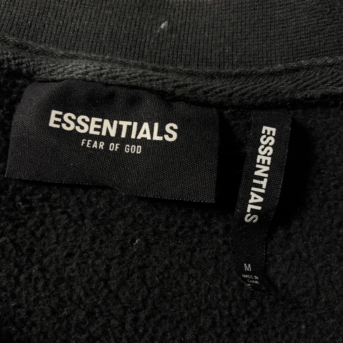 Essentials  에센셜스 피어오브 갓 포토 블랙 코튼 후드티 상품이미지6