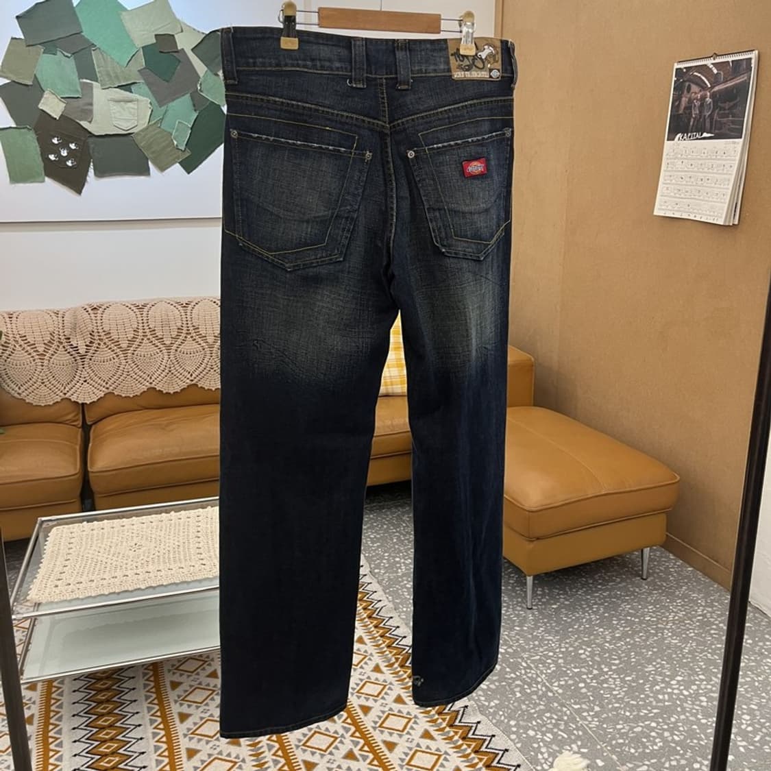 디키즈 올드스쿨 레트로 워싱 진청 데님팬츠 31인치 C10567 상품이미지4