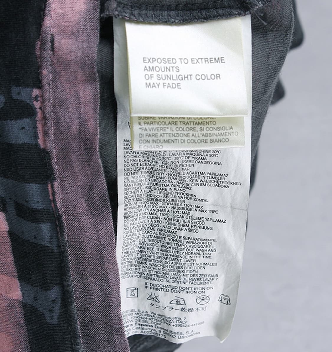 DIESEL _ washed print tee - S4067 상품이미지5