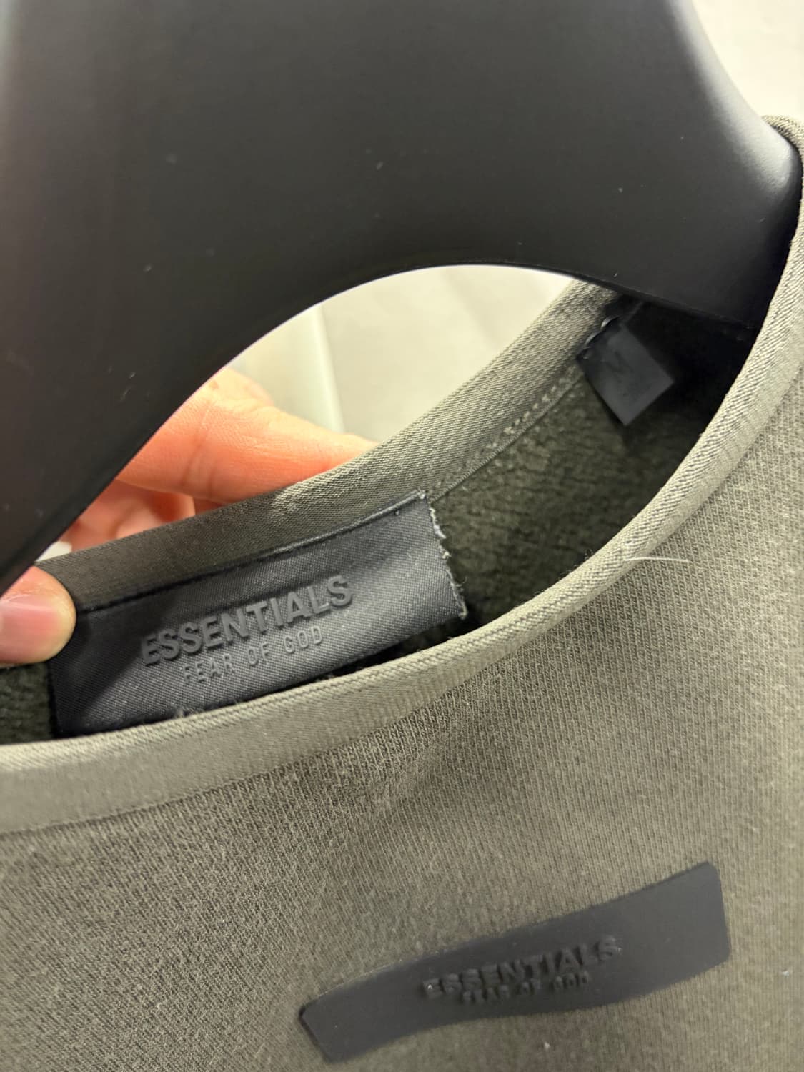 피어오브갓 에센셜 맨투맨 카키 M 상품이미지4