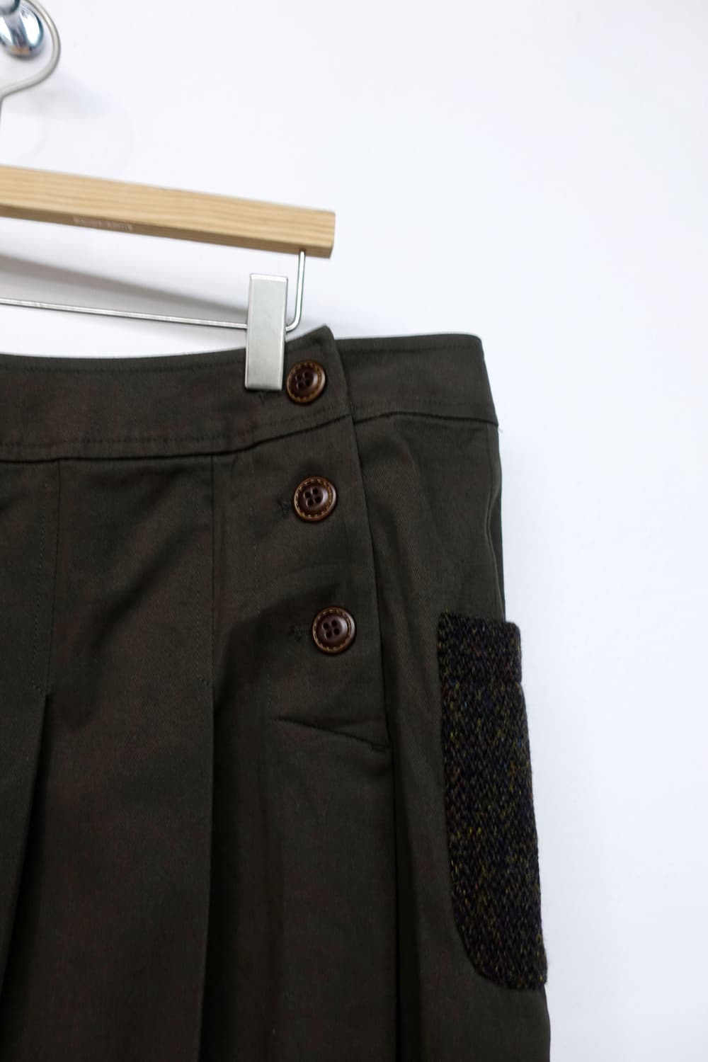 헤리스 트위드 플리츠 스커트 상품이미지7