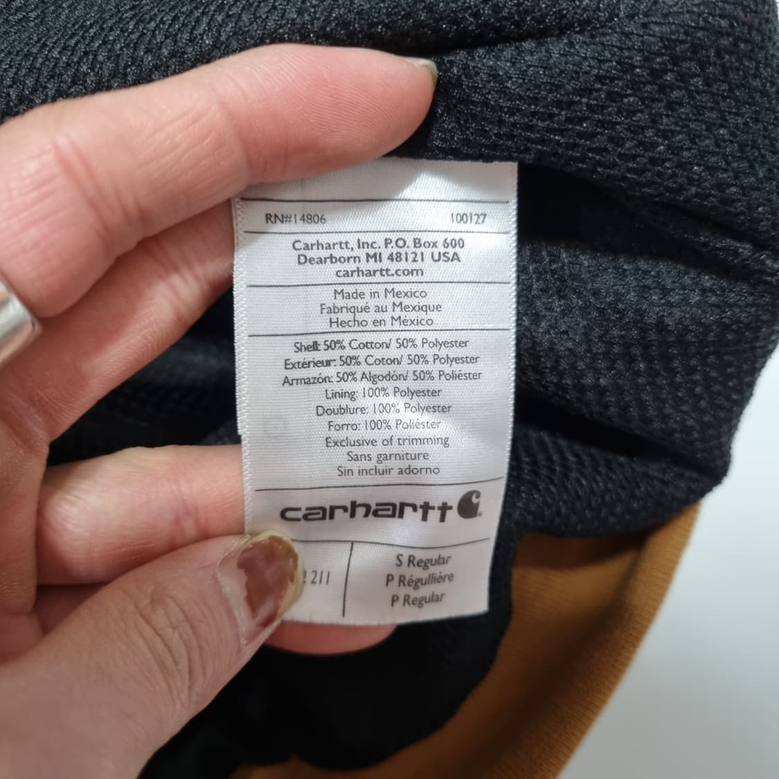 칼하트 레인디펜더 된장 후드집업  상품이미지9