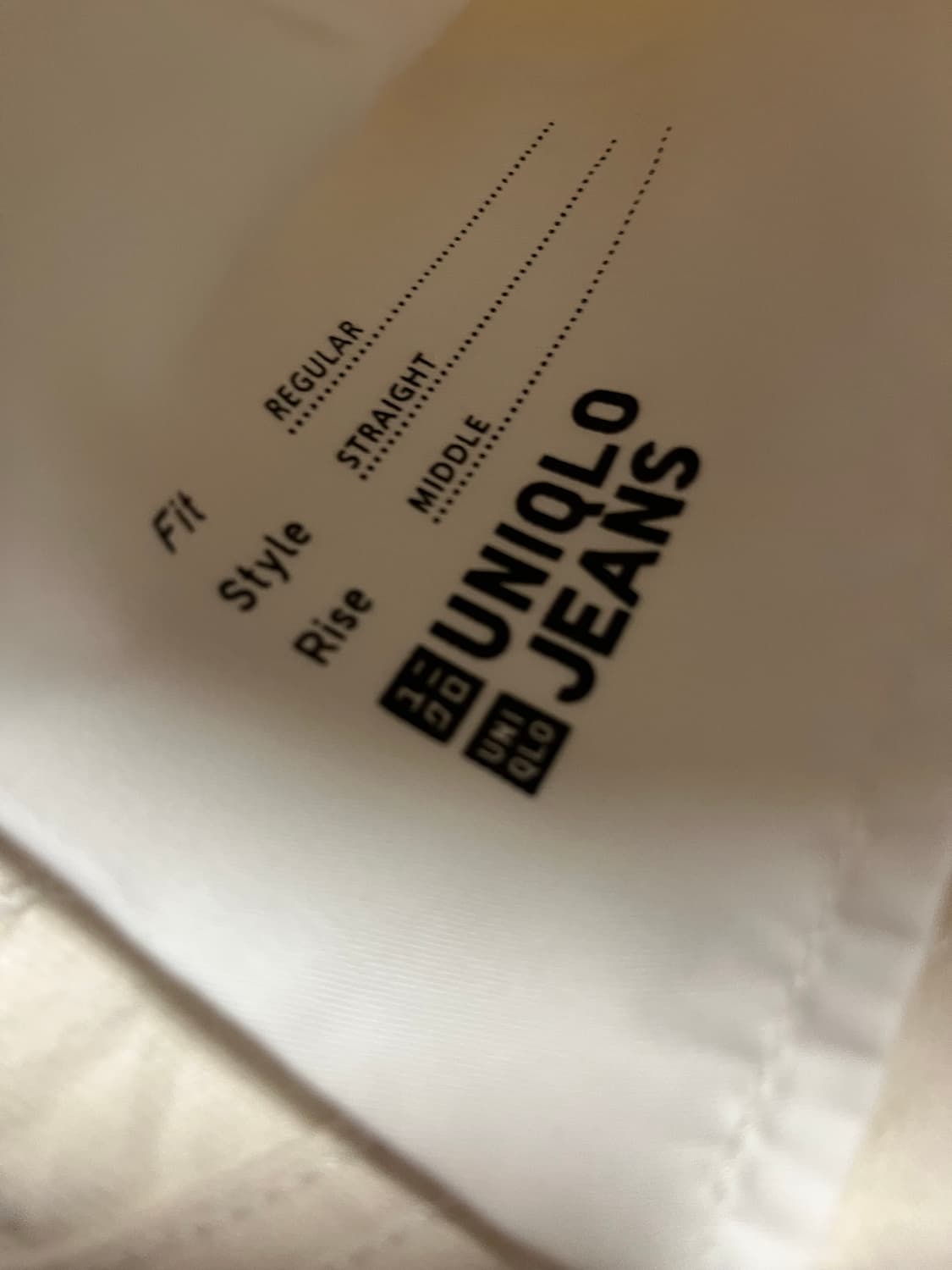 유니클로 셀비지 레귤러핏 크림진 30 상품이미지2