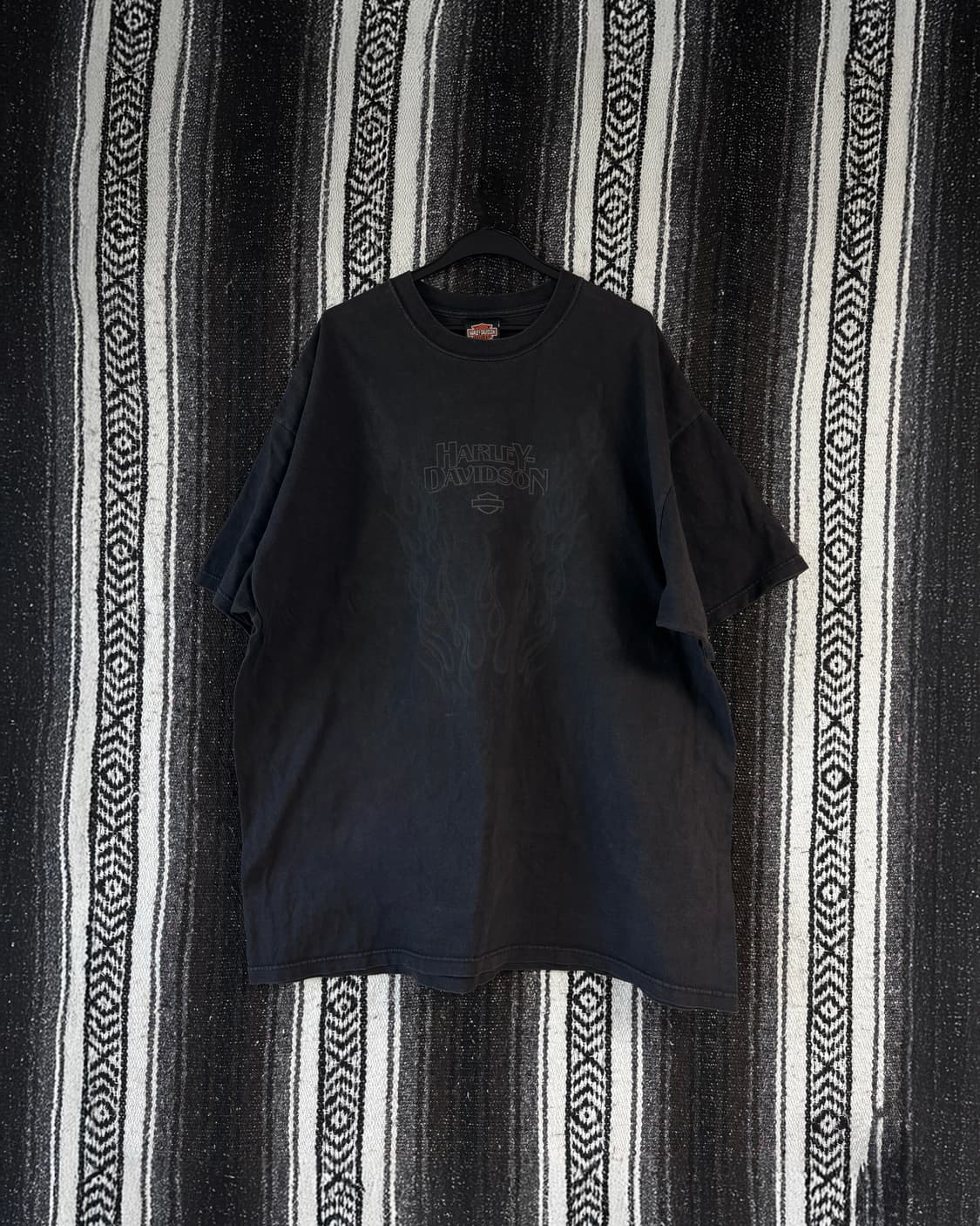 00‘s 할리 데이비슨 V-flame 반팔 티셔츠 상품이미지1